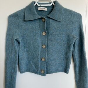 Babaton Soft Blue Knit Sweater